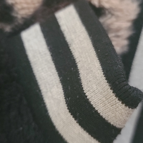 Reversible! Girls Flight Jacket with Faux Fur Size 10 - Picture 7 of 10